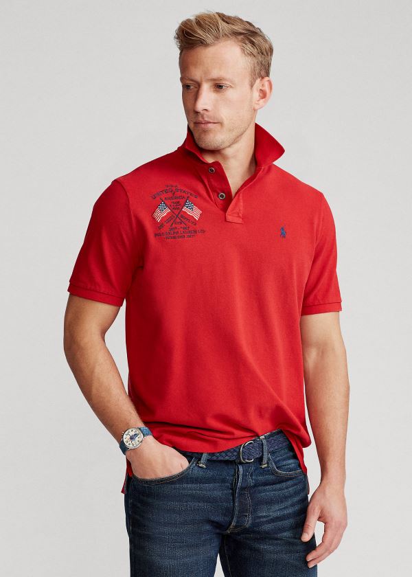 Polo Ralph Lauren Classic Fit Americana Polo Herre Danmark (ALXOC3176)